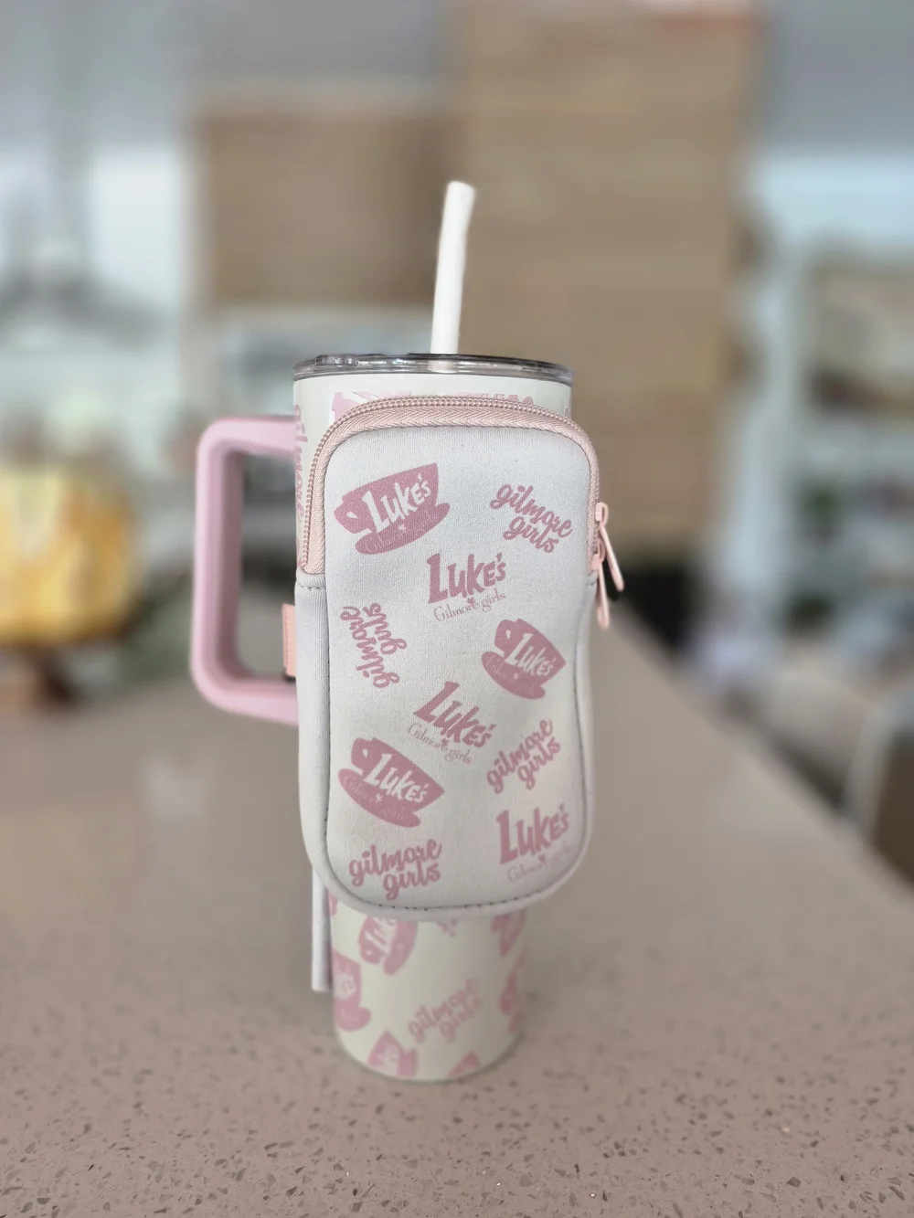 Gilmore Girls Pink Lukes Tumbler